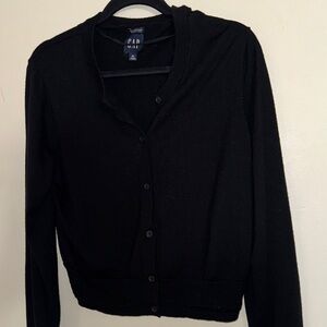 Gap | Black Cardigan MERINO wool ! Sweater | size xl